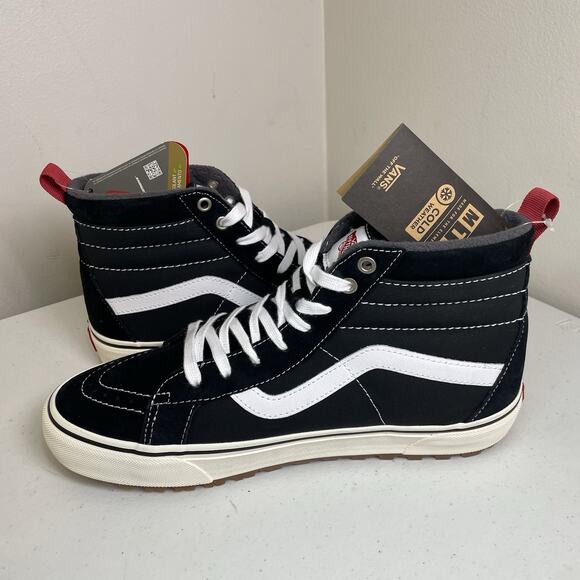 Vans MTE Men’s Size 10.5 Shoes Sk8 Hi Black White Boots New with Tags Cold Lined - Picture 10 of 10